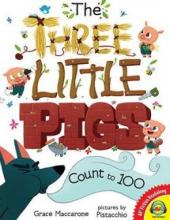 Cover image of The three little pigs count to 100