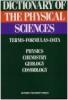 Cover image of Dictionary of the physical sciences