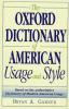 Cover image of The Oxford dictionary of American usage and style