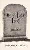 Cover image of Here lies Linc