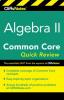 Cover image of CliffsNotes algebra II common core quick review