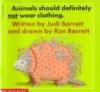 Cover image of Animals should definitely not wear clothing