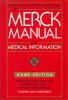 Cover image of The Merck manual of medical information