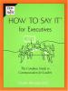 Cover image of How to say it for executives