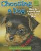 Cover image of Choosing a dog