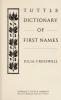 Cover image of Tuttle dictionary of first names