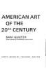 Cover image of American art of the 20th century