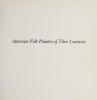 Cover image of American folk painters of three centuries