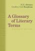 Cover image of A glossary of literary terms