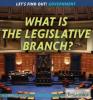 Cover image of What is the legislative branch?