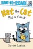 Cover image of Nat the cat has a snack